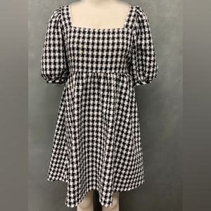 Houndtooth Midi dress